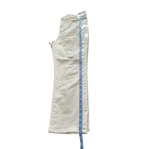 AYR Cream Casual Everyday High Rise The Beat Drop Ankle Cropped Jeans Size 30 - Picture 12 of 12